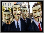 Maski, Maska Guya Fawkesa, Mężczyźni, Anonymous